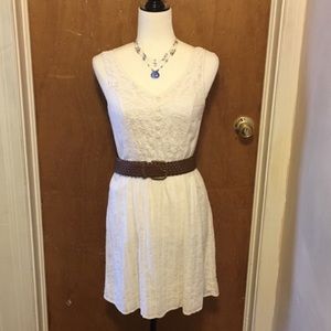 Forever 21 embroidered v-neck dress